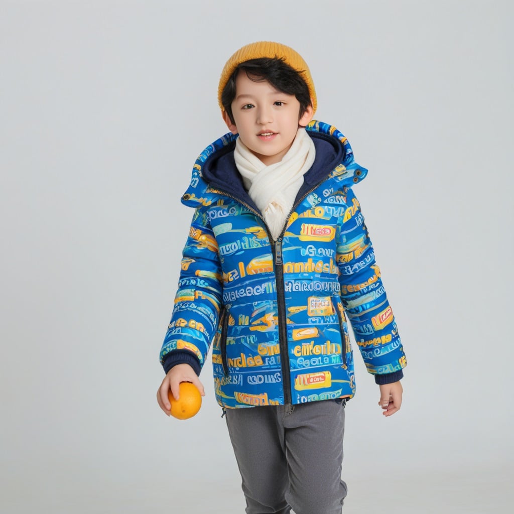 オリジナル 子供用冬の綿入りコート 製作・OEM生産